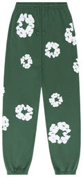 Denim Tears La Ghirlanda di Cotone Pantaloni Felpa Verde
