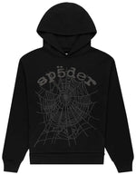 Sp5der Phantom Web Hoodie Black - Image 1