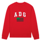 Denim Tears ADG Pan African American Flag Crewneck Red