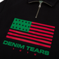 Denim Tears ADG Pan African American Flag Half Zip Black