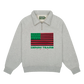 Denim Tears ADG Pan African American Flag Half Zip Grey