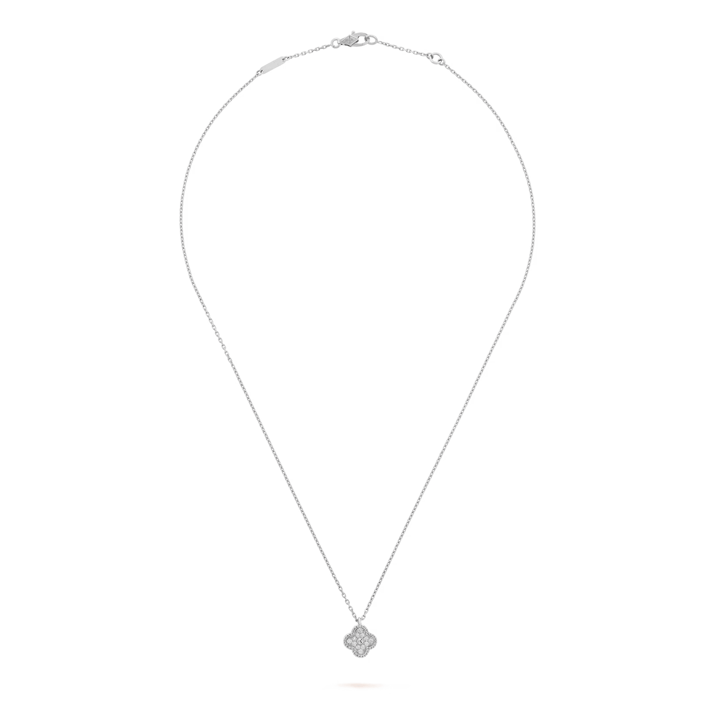 Van Cleef & Arpels Sweet Alhambra pendant 18K white gold, Diamond