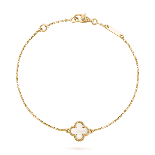 Van Cleef & Arpels Sweet Alhambra bracelet 18K yellow gold, Mother-of-pearl