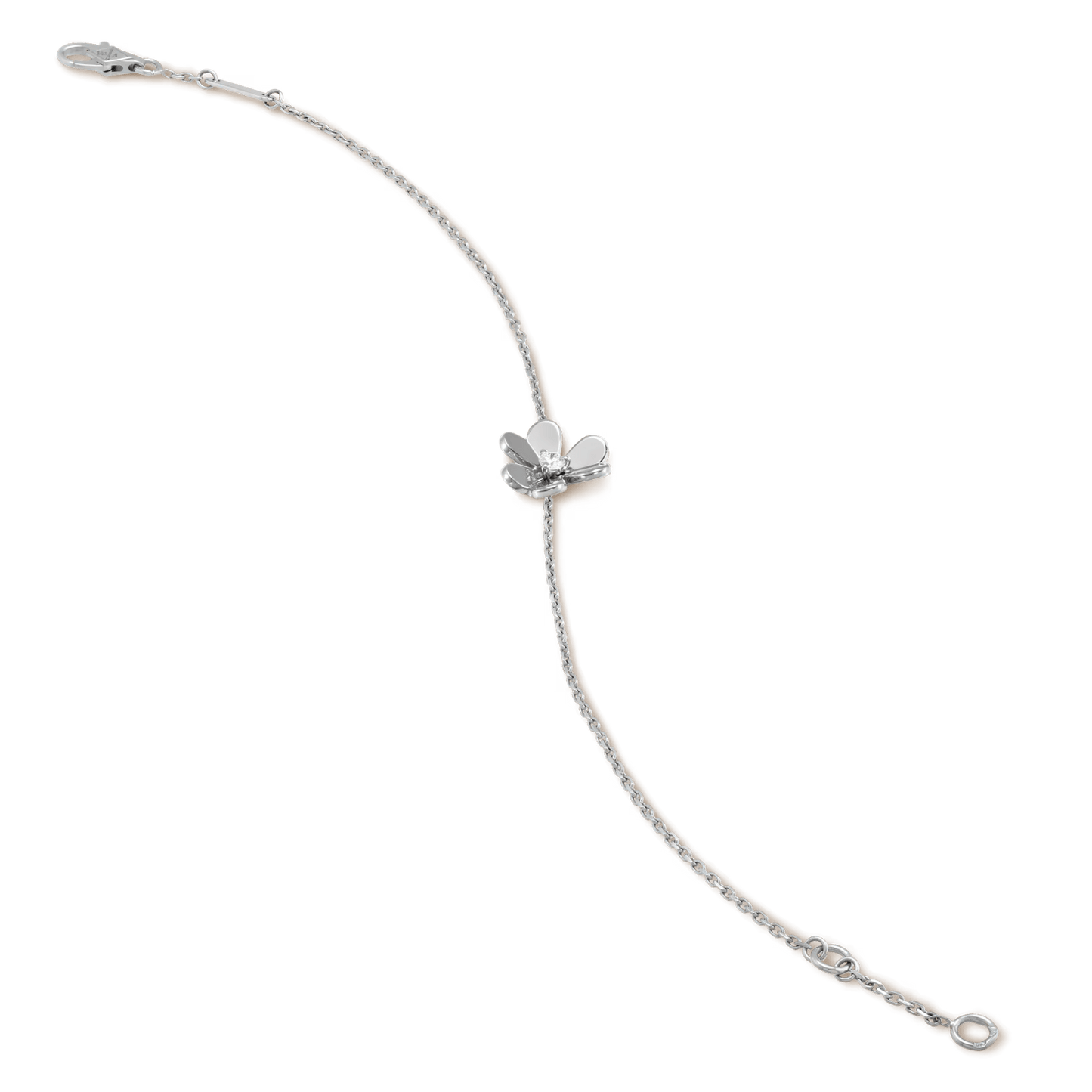 Van Cleef & Arpels Frivole bracelet, mini model 18K white gold, Diamond