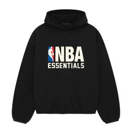 Fear of God Essentials NBA felpa con cappuccio nero