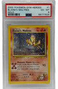2000 Pokémon Gym Heroes Moltres di Blaine Holo 1/132 PSA 6 EX - MT