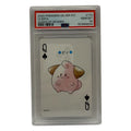 2000 Pokémon Silver Playing Cards Cleffa Queen of Spades #173 PSA 10 GEM MINT