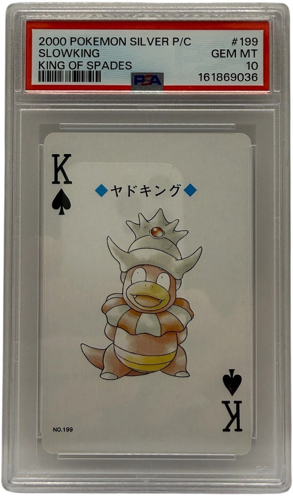 2000 Pokémon Silver Playing Cards Slowking King of Spades #199 PSA 10 GEM MINT — photo 1