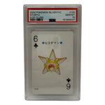 2000 Pokémon Silver Playing Cards Staryu 6 of Clubs #120 PSA 10 GEM MINT — photo 1 - Image 1