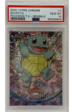2000 Topps Chrome Pokémon T.V. Squirtle Sparkle #7 PSA 10 GEM MINT - Image 3