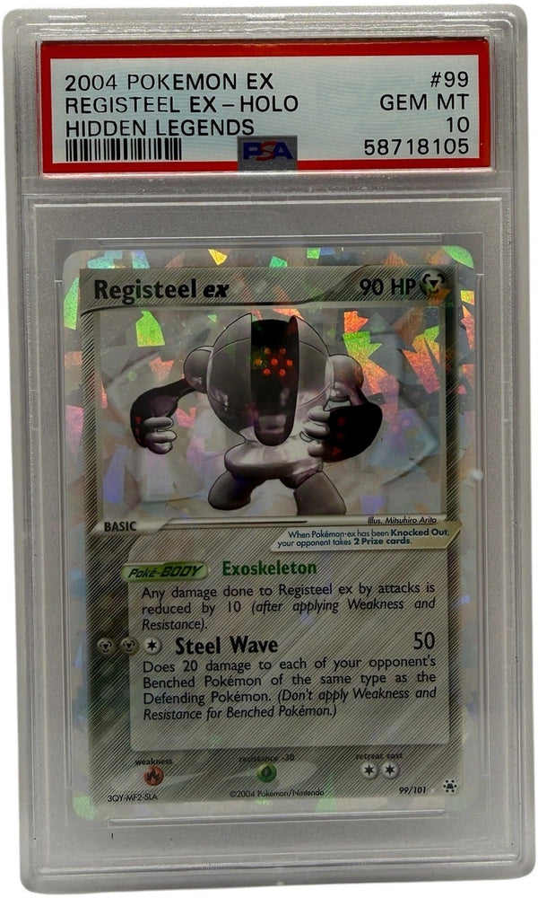 2004 Pokémon Ex Hidden Legends Registeel Ex Holo #99 PSA 10 GEM MINT — photo 1