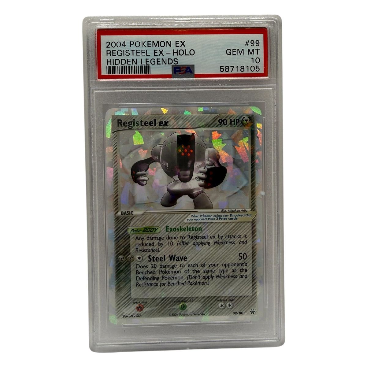 2004 Pokémon Ex Hidden Legends Registeel Ex Holo #99 PSA 10 GEM MINT — photo 1