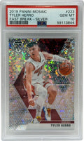 2019 Panini Mosaic Tyler Herro Fast Break Argento Scheda Rookie #223 PSA 10 GEM MINT