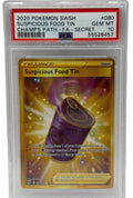 2020 Pokémon Sentiero dei Campioni Lattina di Cibo Sospetto Rara Segreta Oro 080/073 PSA 10 GEM MINT