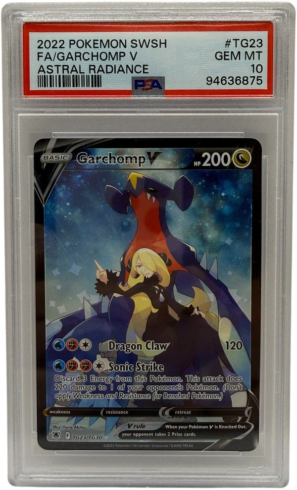 2022 Pokémon SWSH Astral Radiance Garchomp V FA #TG23 PSA 10 GEM MINT — photo 1