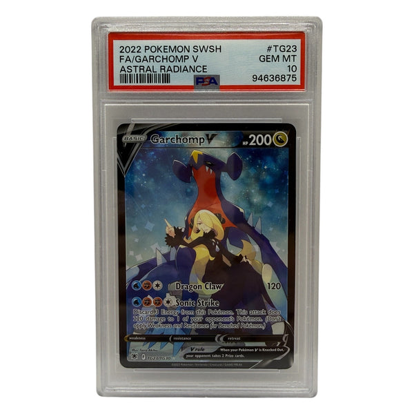2022 Pokémon SWSH Astral Radiance Garchomp V FA #TG23 PSA 10 GEM MINT — photo 1