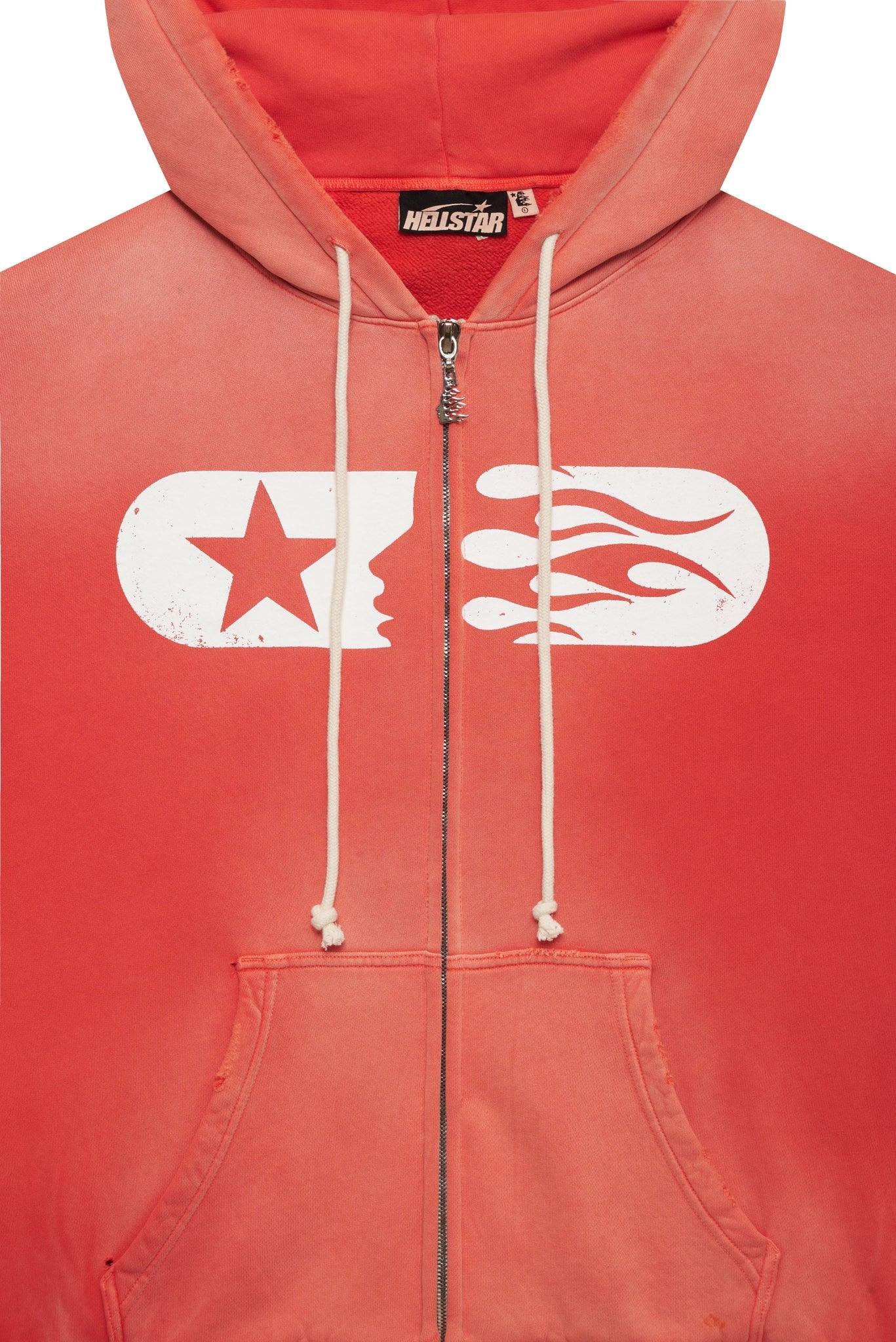 Hellstar Studios Zip Hoodie Red