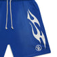 Hellstar Studios Flame Shorts Blue