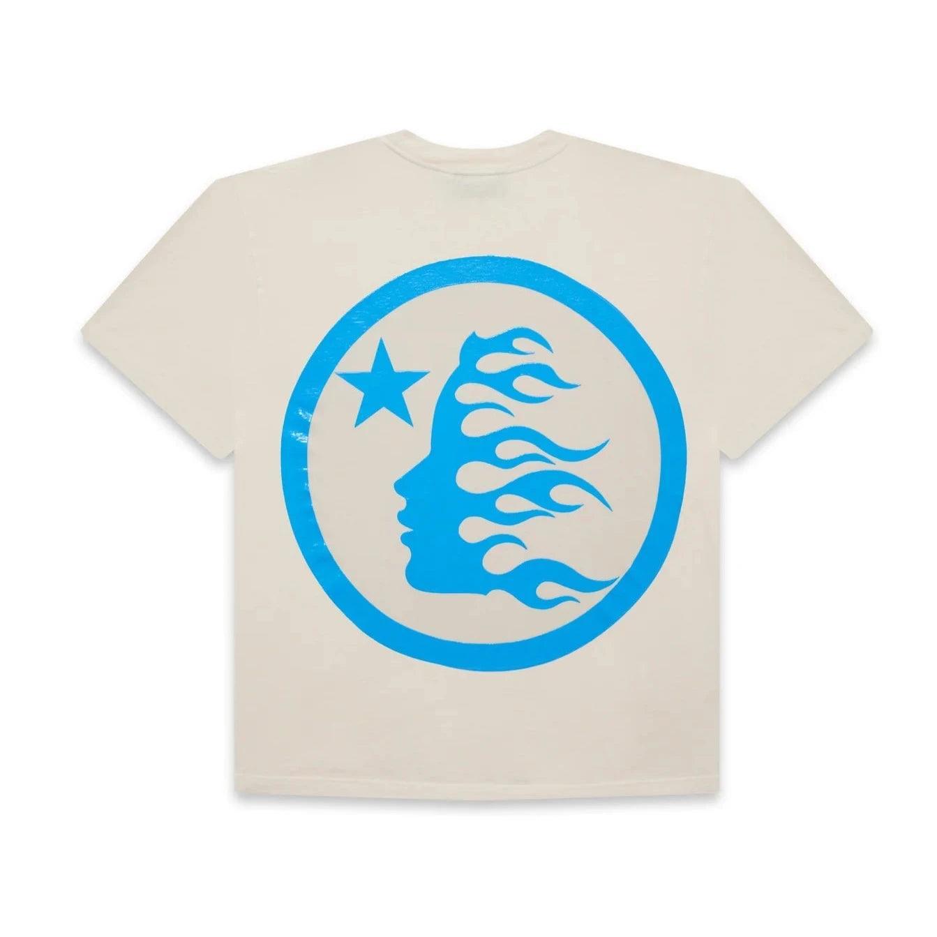 Hellstar Studios Classic Gel T-Shirt Beige & Light Blue