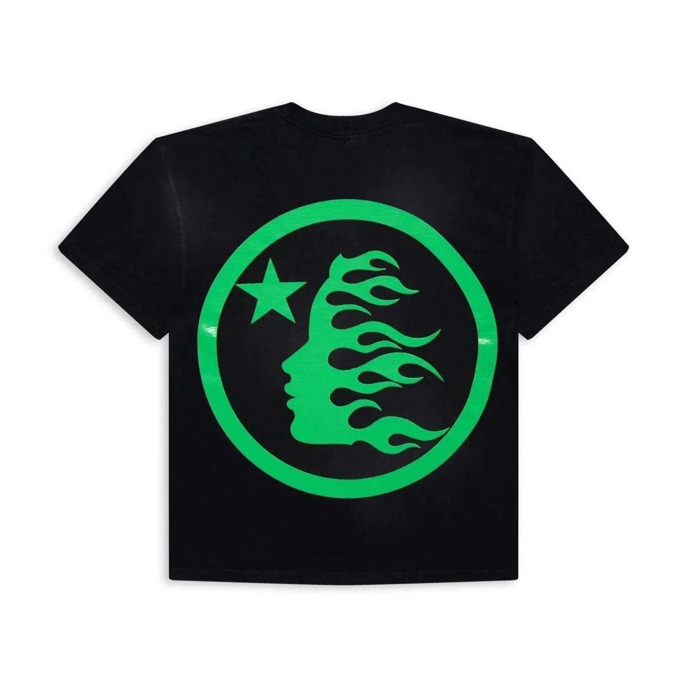 Hellstar Studios Classic Gel T-Shirt Black & Lime Green