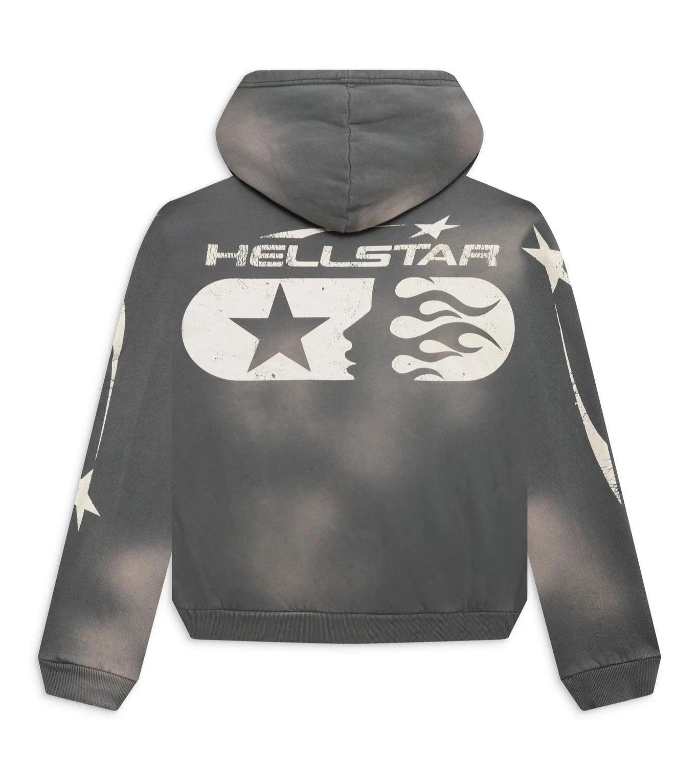 Hellstar Studios Zip Hoodie Gray