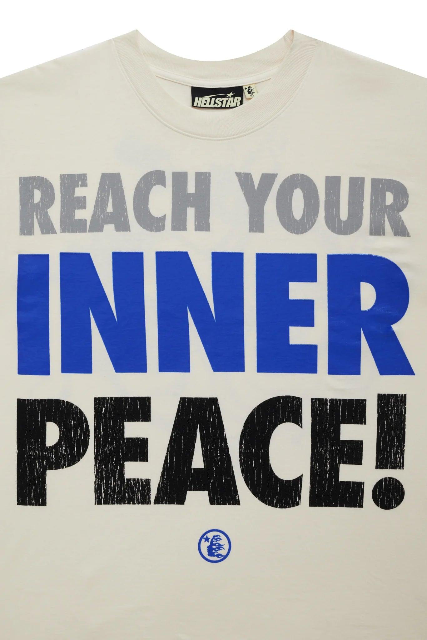 Hellstar Inner Peace T-Shirt White & Blue