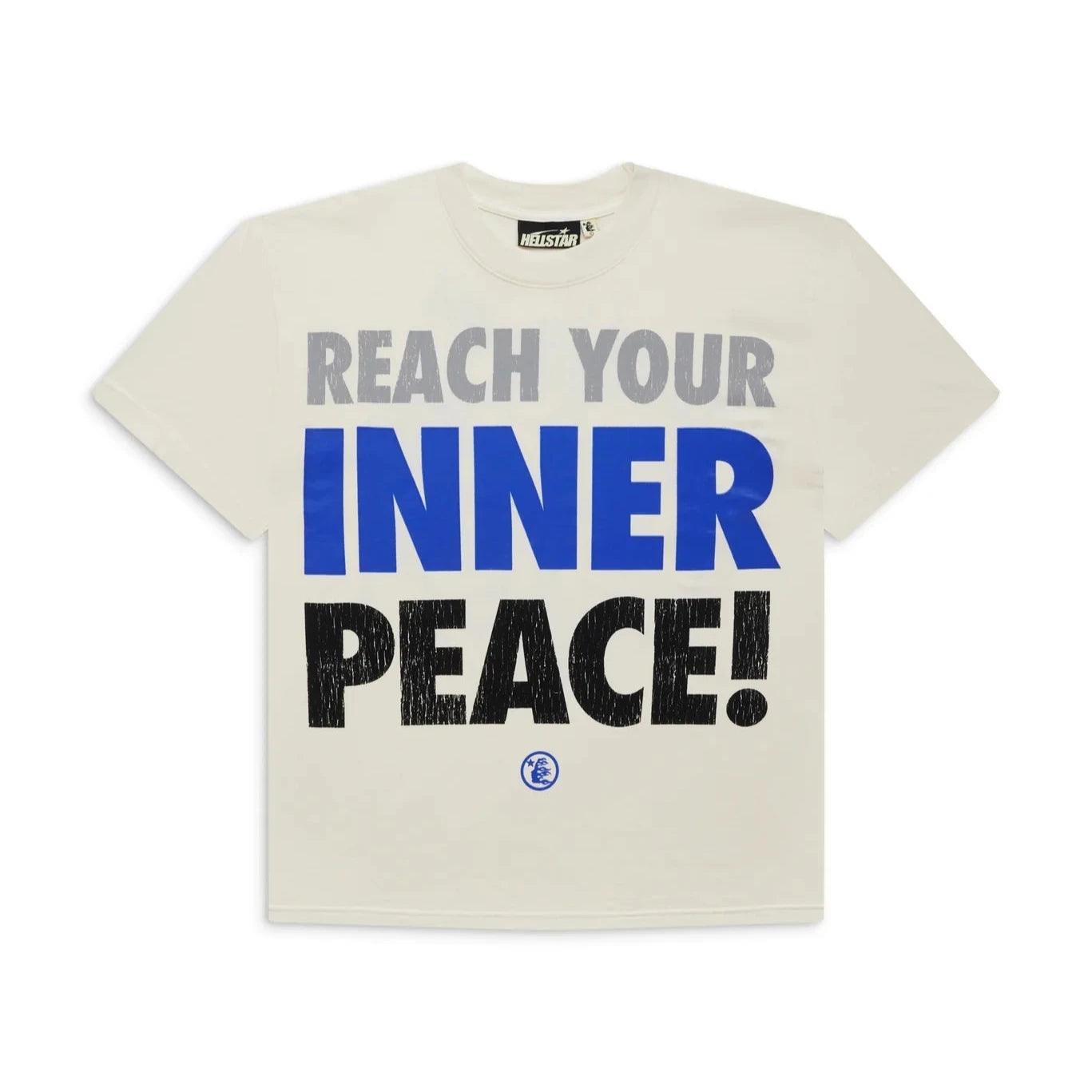 Hellstar Inner Peace T-Shirt White & Blue