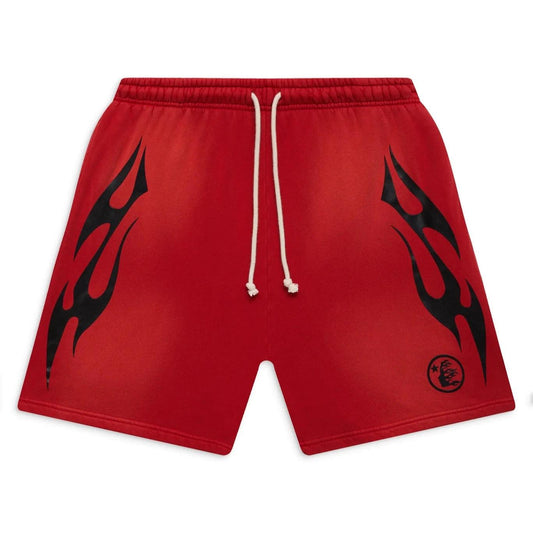 Hellstar Studios Flame Shorts Red