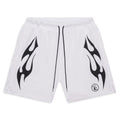 Hellstar Flame Pantaloncini Corti in Maglia Bianco