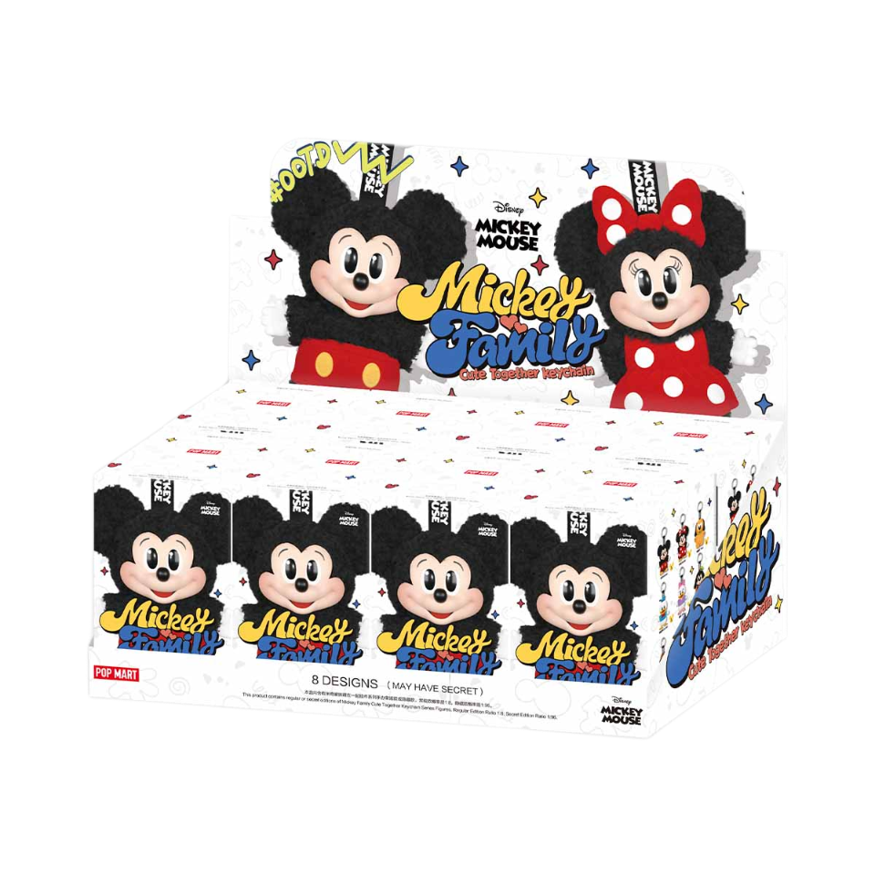 Pop Mart Disney Mickey Family Together Series Plush Keychain Single Blind Box