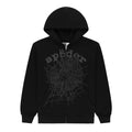 Sp5der OG Web V2 Phantom Felpa con cerniera e cappuccio nera