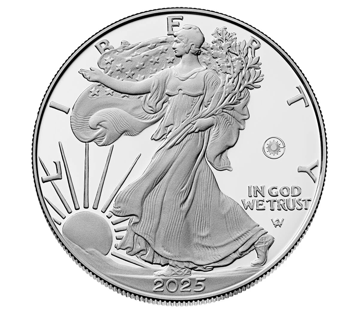 2025 Laser Engraved American Eagle One Ounce Silver Proof Coin - West Point (W)
