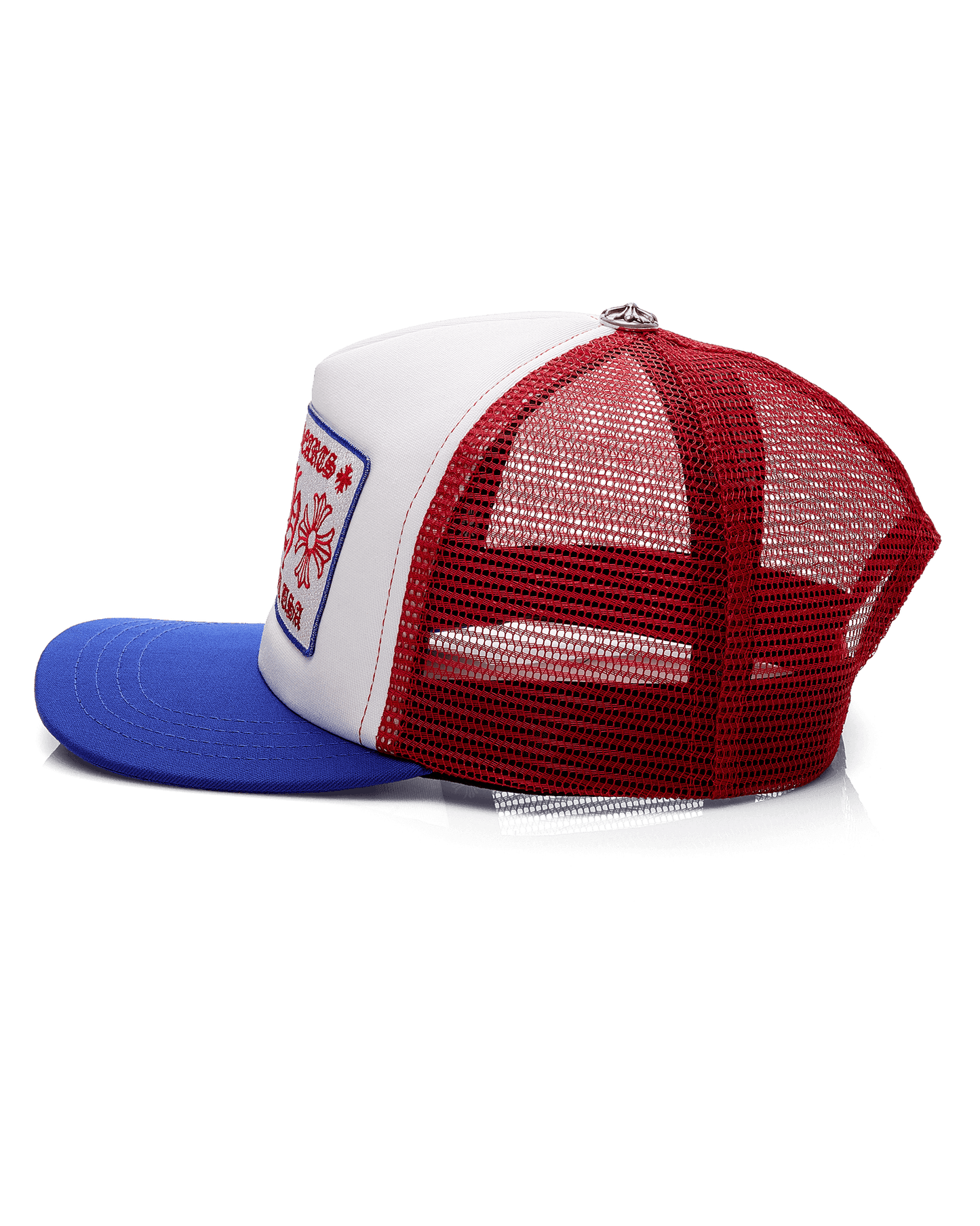 Chrome Hearts CH Hollywood USA Trucker Hat Red, White & Blue