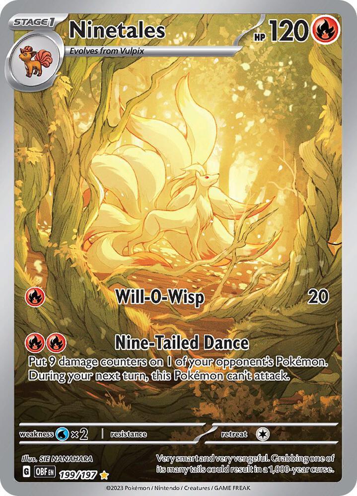 Pokémon TCG: Ninetales -199/197 - SV03: Obsidian Flames (OBF)