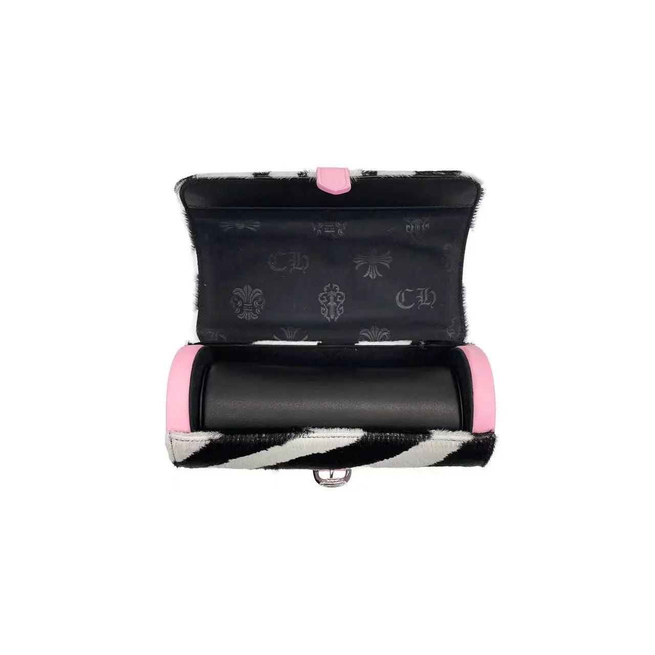 Chrome Hearts Zebra Stripe Pink Cross Watch Roll Box