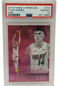 2019 Panini Chronicles Carta Rookie Rosa di Tyler Herro #212 PSA 10 GEM MINT