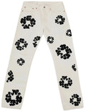 Denim Tears Levi's Pantaloni Jeans The Cotton Wreath Bianco