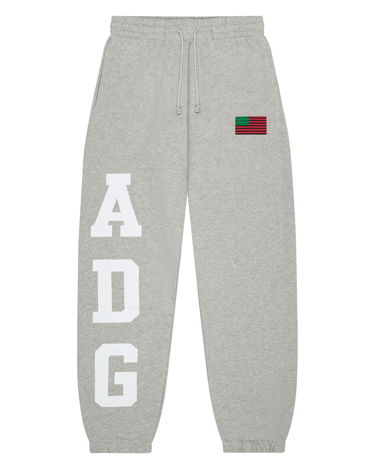 Denim Tears ADG Pan African American Flag Sweatpant Grey