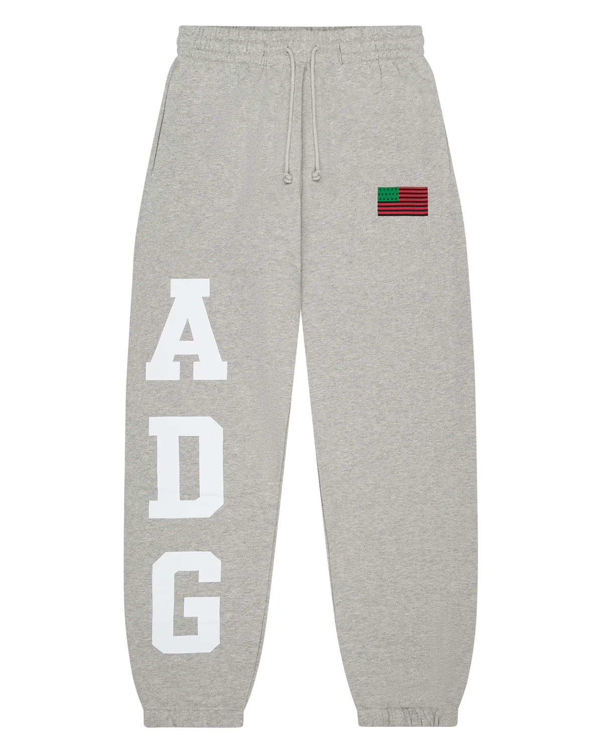 Denim Tears ADG Pan African American Flag Sweatpant Grey