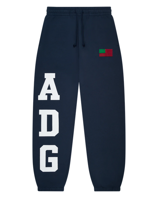 Denim Tears ADG Pan African American Flag Sweatpant Navy