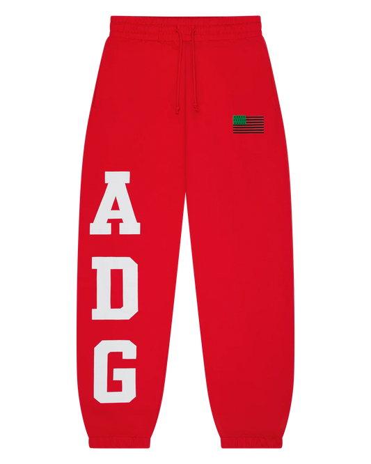 Denim Tears ADG Pan African American Flag Sweatpant Red