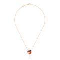 Ciondolo Lucky Spring di Van Cleef & Arpels, coccinella con ali aperte in oro rosa 18K, corniola e onice