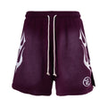Hellstar Shorts alla Fiamma Viola e Marrone