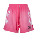 Hellstar Shorts a fiamma Rosa e Bianco