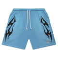 Hellstar Studios Shorts Blu a Fiamma