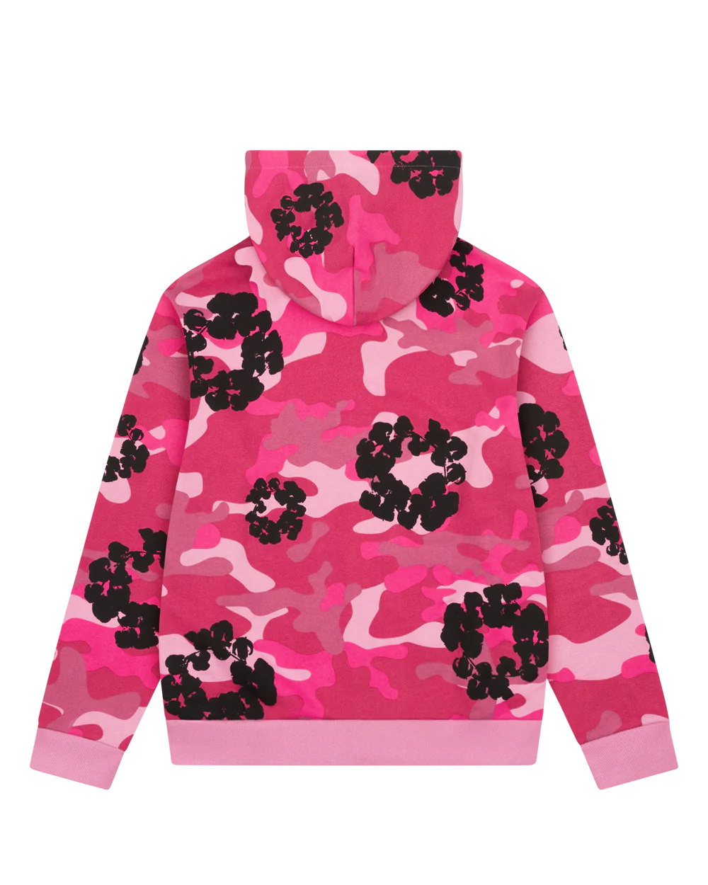 Denim Tears Pink Camo Cotton Wreath Zip Hoodie