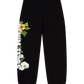 Denim Tears DT Floral Logo Sweatpant Black