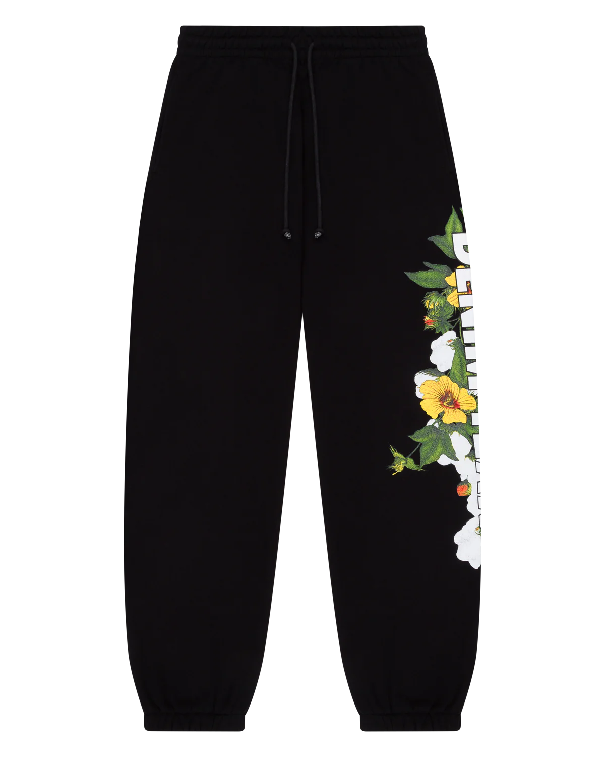 Denim Tears DT Floral Logo Sweatpant Black