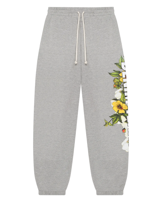 Denim Tears DT Floral Logo Sweatpant Grey