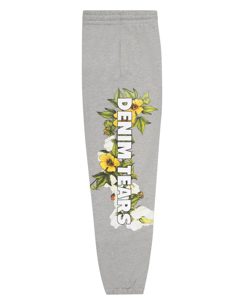 Denim Tears DT Floral Logo Sweatpant Grey